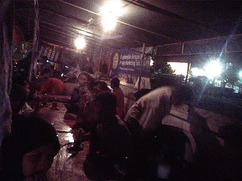 Suasana Angkringan Lek Man.