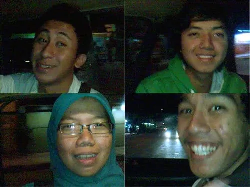 Di dalam angkot menuju Gerbang Tol Padalarang.