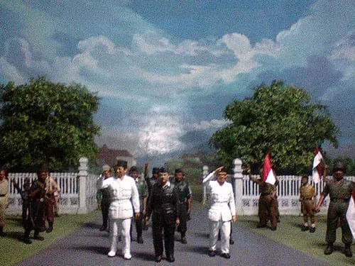 Diorama yang dipamerkan dalam Museum Benteng Vredeburg.