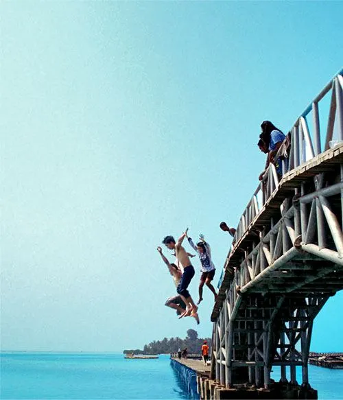 Loncat dari Jembatan Cinta.