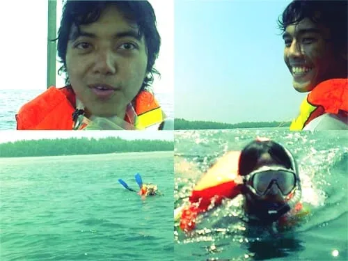 Bersnorkeling ria.