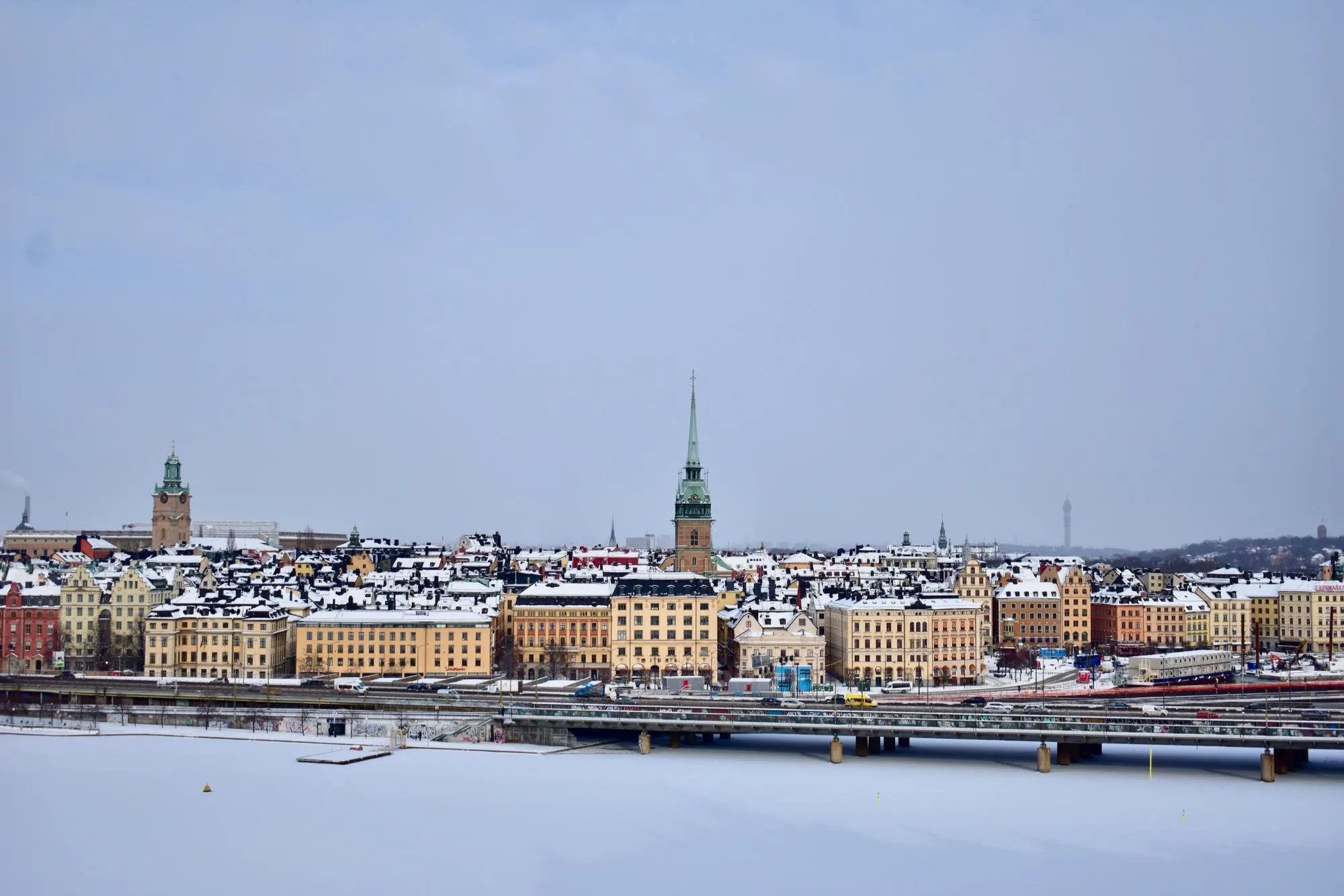 Gamla Stan dari kejauhan.