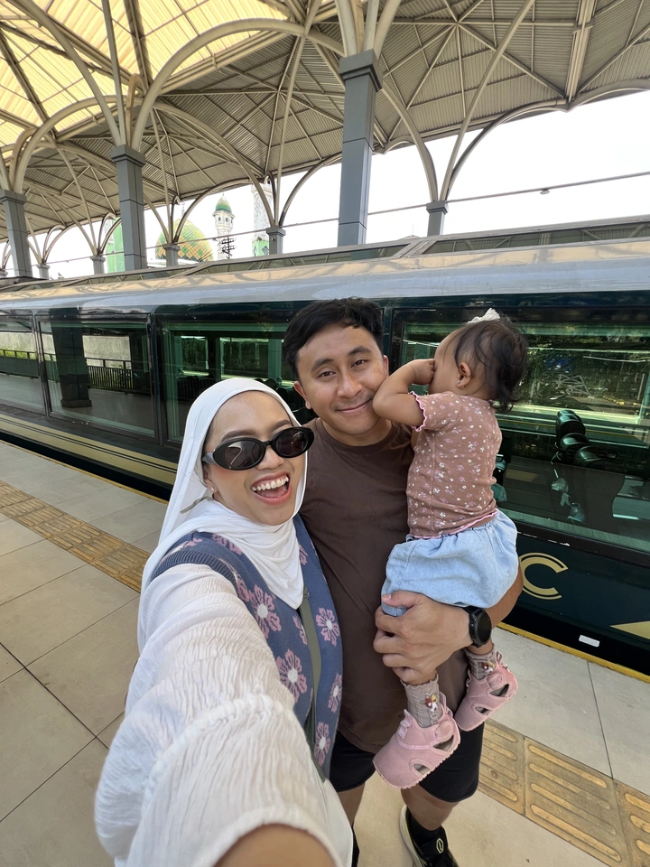 Our first panoramic train ride to Garut.
