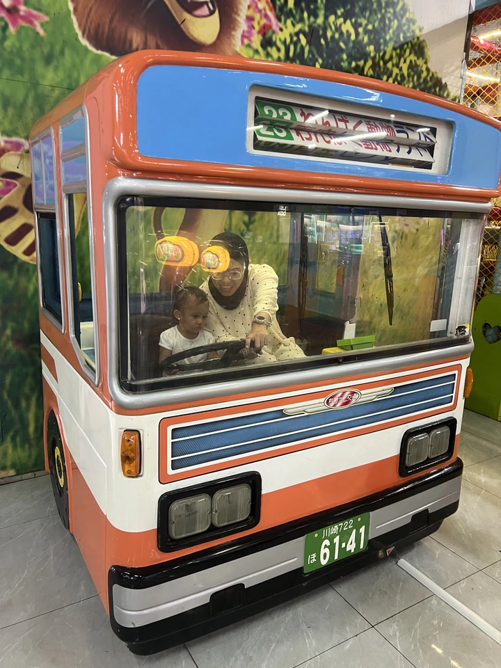 Our bus driver is a little smaller than expected.