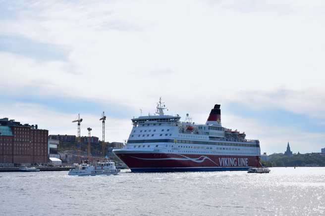 M/S Gabriella yang melayani rute pelayaran antara Stockholm dan Helsinki di Finlandia.